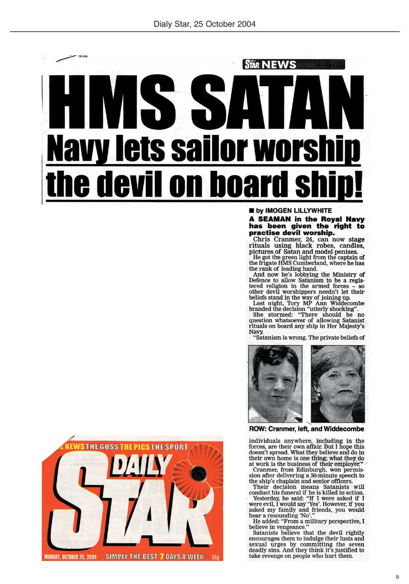 Daily Star October 2004