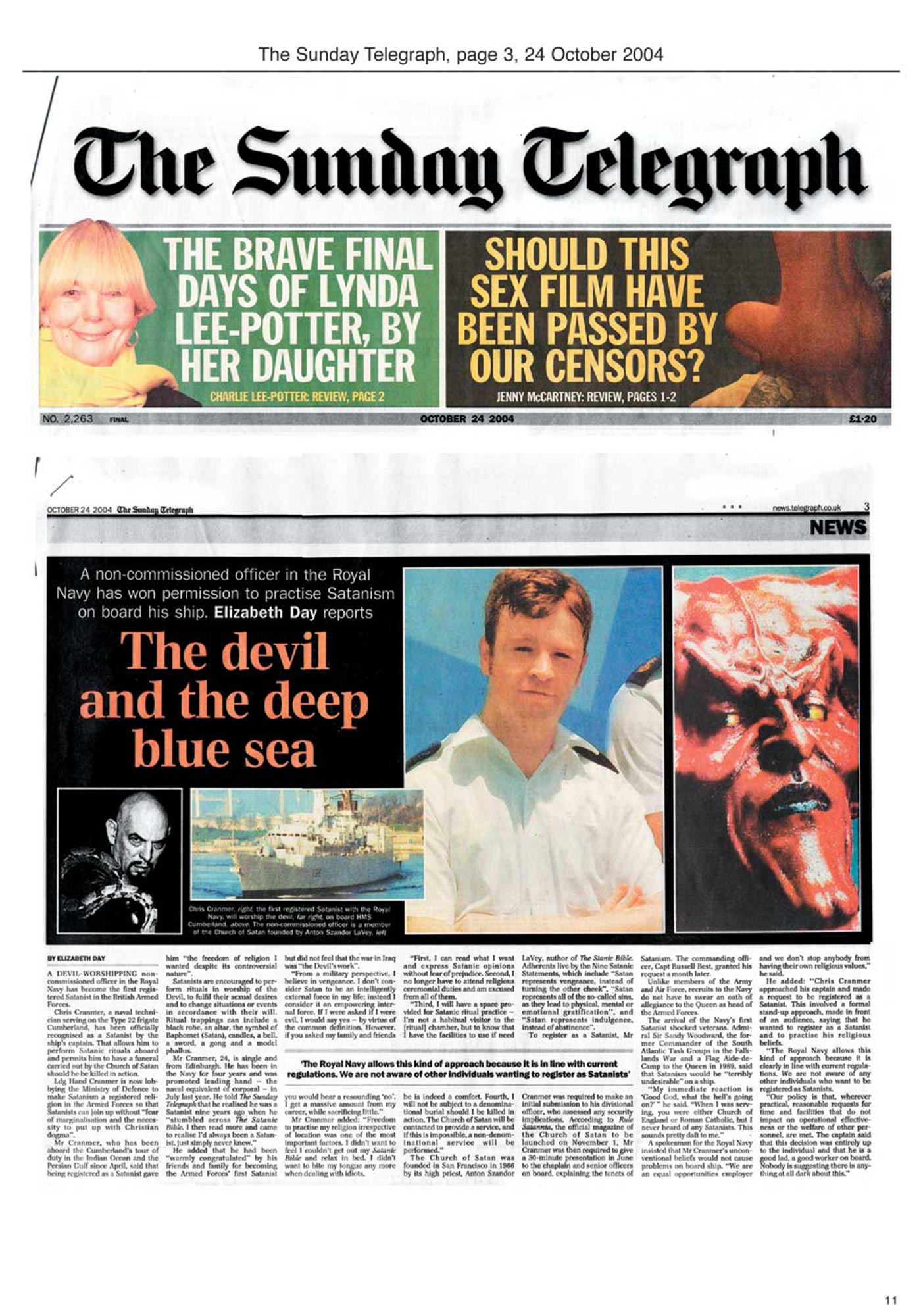 The Sunday Telegraph October 2004