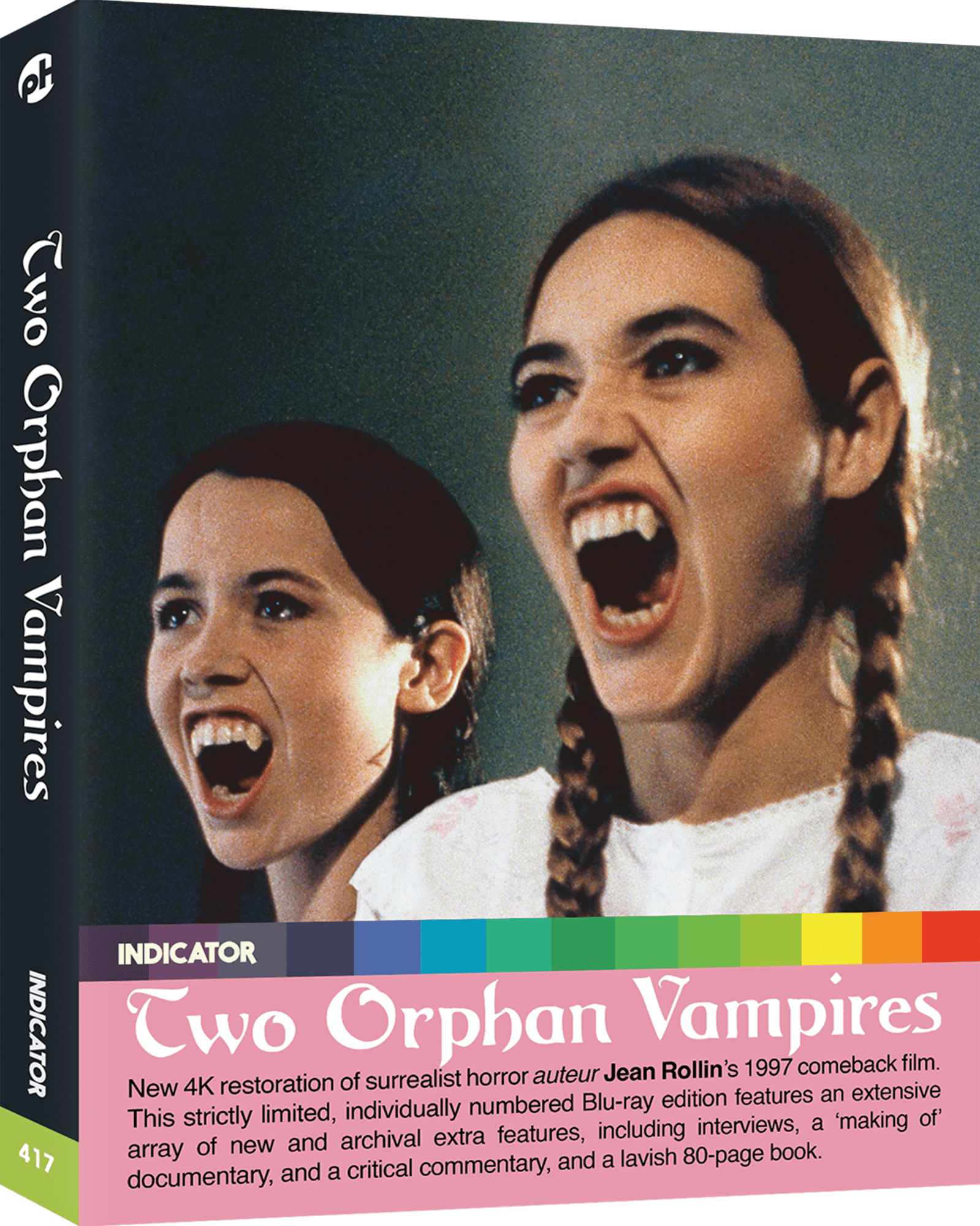 Picture of two vampire girls, a still from the Jean Rollin film Two Orhpan Vampires