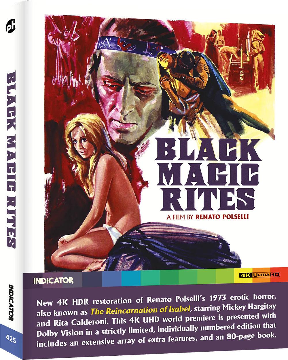 Cover Art of the 4k HDR release of Black Magic Rites